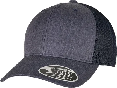 Produktbild von FLEXFIT 110PT | 110 Flexfit Melange Trucker Cap - Farbe: Heather Navy - Größe: One Size