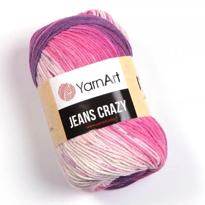 Produktbild von YarnArt Jeans Crazy 8206 růžovo-růžové tóny