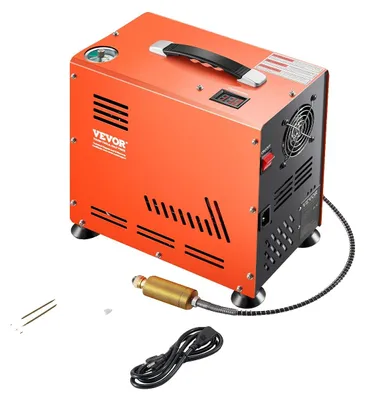 Produktbild von VEVOR Hochdruckkompressor, 4500PSI/30MPA Hochdruckluftkompressor, 1800W 220V Automatischer Druckentlastungs-Luftgewehrkompressor Geeignet für Paintball-Luftgewehr, PCP-Gewehr, Tauchflasche, 800 W