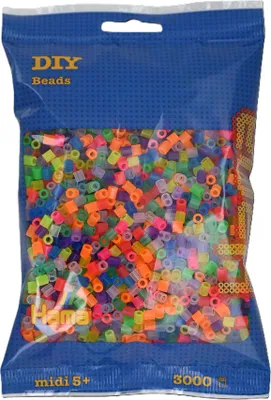 Produktbild von HAMA-PERLEN Transparent BUNT 3000ST, 1Beutel