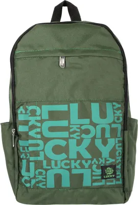 Produktbild von Biggdesign Moods Up Lucky Rucksack, Geräumiger Schulrucksack, Tagesrucksack, Für Jeden Anlass, Uni, Arbeit, Wandern, Wasserdicht, Uni, 15 L, Grün
