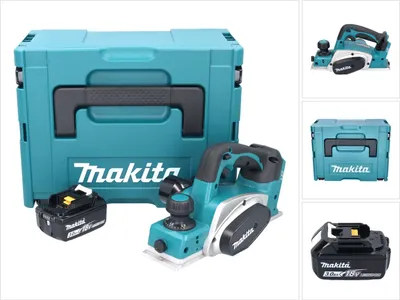 Produktbild von Makita DKP 180 F1J Akku Hobel 18 V 82 mm + 1x Akku 3,0 Ah + Makpac - ohne Ladegerät