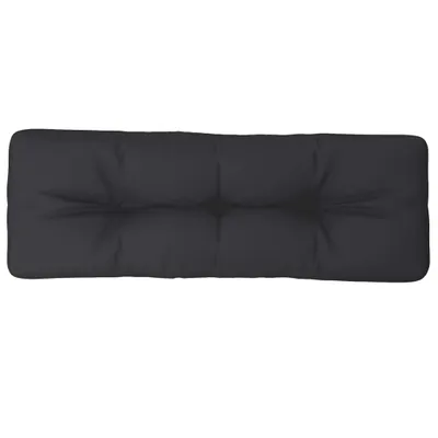 Image de Coussin de palette noir 120x40x12 cm tissu