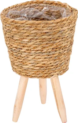 Produktbild von Pflanztopf Stroh H18-33cm Blumentopf Pflanztopf Blumenkorb Pflanzgefäß Boho Deko