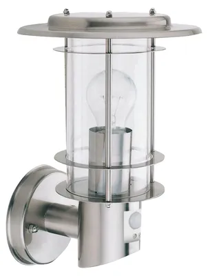 Obrázek produktu pro Nástěnné svítidlo, nerezová ocel, H 32 cm, senzor, OUTDOOR
