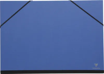 Produktbild von Clairefontaine 10x Zeichenmappe mit Gummizug 37x52 cm - Mitternachtsblau 144702C