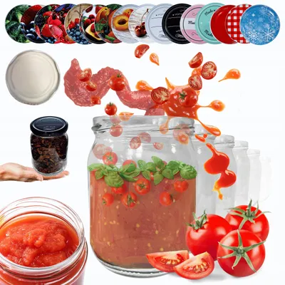 Produktbild von Wamar-Sosenka Glasbehälter 540ml Twist-Off 6er Set