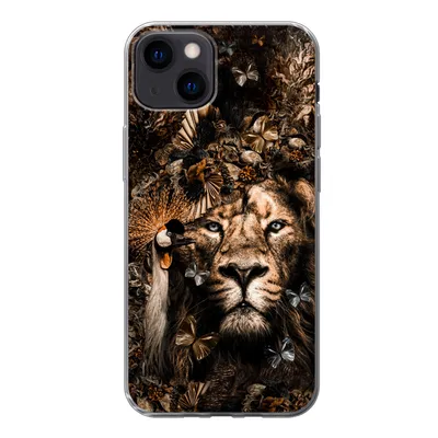 Produktbild von MuchoWow® Handyhülle Schutzhülle Hülle für iPhone 13 Tiere - Collage - Schmetterling Silikon Softcase Handy Hülle - Karteninhaber
