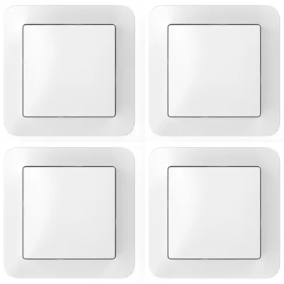 Productafbeelding van Wandschakelaarset voor slimme actuatoren, 4 stuks (wit)