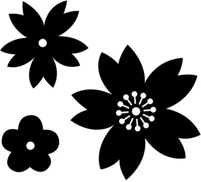 Produktbild von Stanzschablonen x 3 - Blumen von Japan