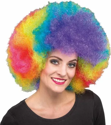 Produktbild von Riesen-Afro-Perücke, bunt Karneval