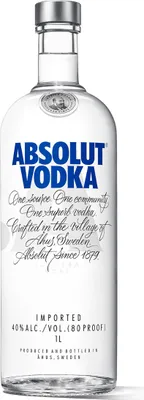 Produktbild von Absolut Vodka 1,00 Ltr. Flasche, 40% vol.