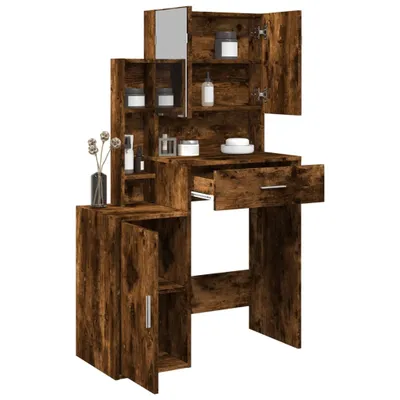 Produktbild von "im " Schminktisch mit Schrank Räuchereiche 80x35x132 cm - Schminktische CC23507