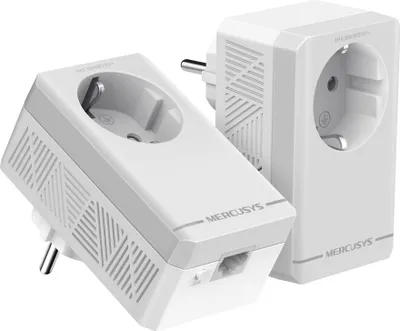 Produktbild von Mercusys AV600, 600 Mbit/s, IEEE 802.3, IEEE 802.3u, Typ F, Schnelles Ethernet, 10,100 Mbit/s, HomePlug AV2
