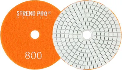 Obrázek produktu pro Kotouč Strend Pro Premium P800, 100 mm, lešticí, diamantový, suchý zip, leštění a broušení za mokra