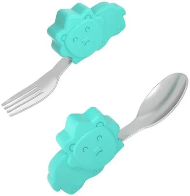 Obrázek produktu pro Dětská lžička z oceli pro nácvik krmení