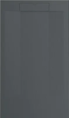 Produktbild von Mineralguss-Duschwanne extra flach SUEZ Schieferoptik ANTHRAZIT 80x120 cm