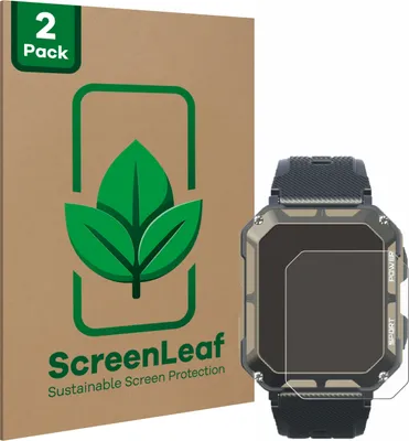 Produktbild von 2x ScreenLeaf Schutzfolie für Blackview C20Pro 1.83" nachhaltiger Displayschutz Display Schutz Folie Klar Transparent