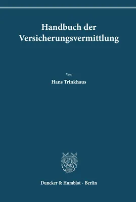 Produktbild von Handbuch der Versicherungsvermittlung
