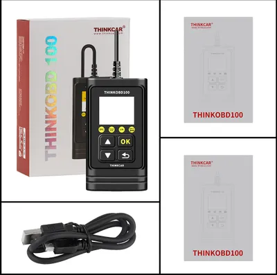 Immagine prodotto di Strumento di diagnosi del motore dell'automobile 100 strumenti di diagnosi multilingue Obd2 Scanner nero