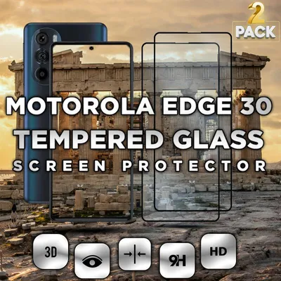 Obrázek produktu pro 2-balení Motorola EDGE 30 Ochranné sklo na displej - Tvrzené sklo 9H - Super kvalita 3D