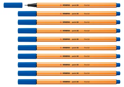 Produktbild von Fineliner - STABILO point 88 - 10er Pack - blau