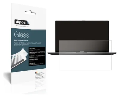Produktbild von 1x Schutzfolie für Xiaomi RedmiBook 16 16.1 Zoll matt - Anti-Shock 9H Folie dipos Glass Kunststoffglas