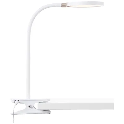 Produktbild von weiße LED Klemmleuchte mit Flexarm, 35 cm Höhe, 640 lm, 3000 K
