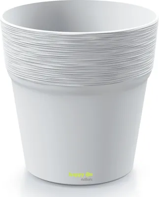 Produktbild von Kunststoff Blumentopf Fogo weiß Ø 18 cm H 18 cm