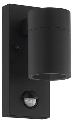 Immagine prodotto di Applique Esterno Moderna Riga 5 Metallo Nero Vetro Bianco Gu10