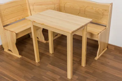 Produktbild von Küchentisch 50x80 cm Kiefer massiv, Farbe: Natur