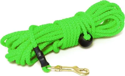 Produktbild von Mystique® Nylon Feldleine rund 7mm neon grün 15m Messing Standard
