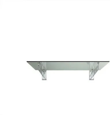 Immagine prodotto di Glaszentrum Hagen - 200x90 cm Schizzo di vetro trasparente - Trasparente incl. Maniglia in acciaio