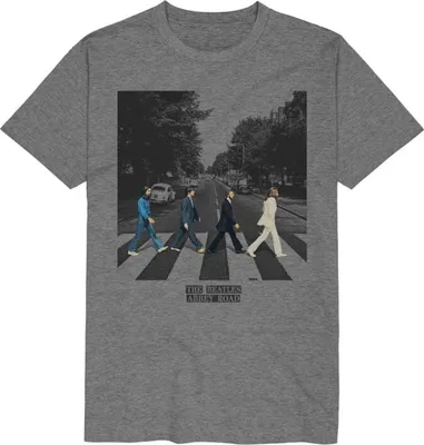 Produktbild von The Beatles T-Shirt Herren Abbey Road grau XXL