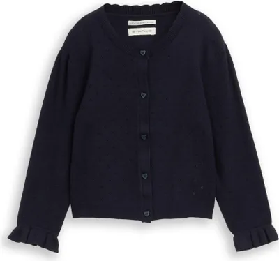 Produktbild von Ajour Cardigan mit Herzknöpfen