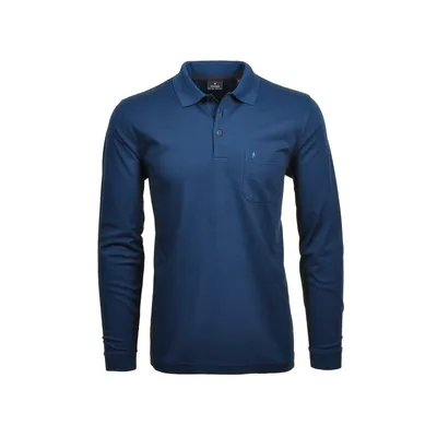 Produktbild von Ragman Langarm Polohemd Softknit