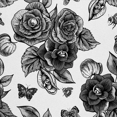 Obrázek produktu pro VENKOVNÍ DEKOSTOFFE OXFORD - Motiv jednobarevný Rose I DX611