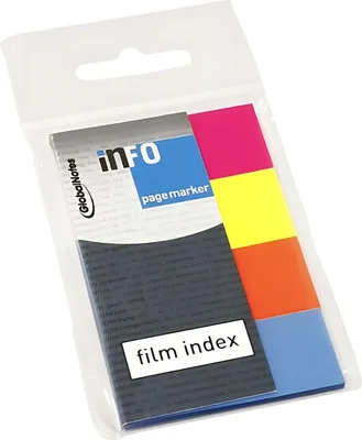 Produktbild von INFO 2671-09 Index Marker - 50 x 20 mm, 4x 40 Blatt, Folie, sortiert