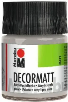 Produktbild von Decormatt Acryl - Metallic-Silber 782 50 ml. Packung mit 6 Stück