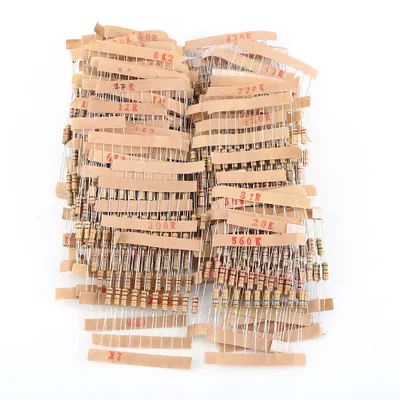 Productafbeelding van Weerstanden, koolstoflaagweerstanden, assortiment weerstanden, weerstandcomponent, elektronische component