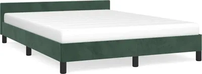 Obrázek produktu pro vidaXL Rám postele bez matrace tmavě zelený 140x190 cm sametový