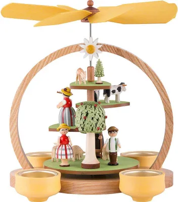 Imagen del producto de Pirámide de dos pisos para césped, modelo "Sommerwiese" (24 cm) de Knuth Neuber