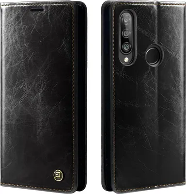 Produktbild von Handyhülle für Huawei P30 Lite Kunstleder Flip Cover Hülle RFID Schutz Case Kartenfach Farbe: Schwarz