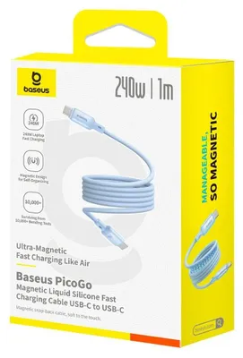 Immagine prodotto di Baseus PicoGo magnetisch Ladekabel USB-C 240W 1m, blau