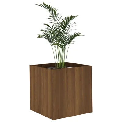 Produktbild von Pflanzgefäß Braun Eichen-Optik 40x40x40 cm Holzwerkstoff