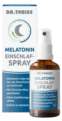 Produktbild von DR. THEISS Melatonin Einschlaf-Spray zur Verkürzung der Einschlafzeit, 50 ml Lösung