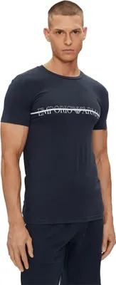 Immagine prodotto di T-shirt uomo EMPORIO ARMANI  maglia mezza manica girocollo cotone elasticizzato con logo stampato articolo 111035 4R729, EUR M - CN 170/92A - BR M - MX M, Cotone 95%,Spandex 5%