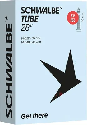 Produktbild von Schwalbe SCHLAUCH SV15L 28 Zoll (28/34-622)/630 40mm 28 - zuverlässiger Fahrr...