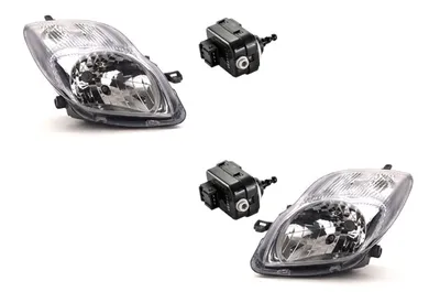 Produktbild von Scheinwerfer passend für Toyota Yaris XP9 12/2008 - H4 Links Rechts + Stellmotor 8566152010 26056AX600 811700D330 811300D330 Johns