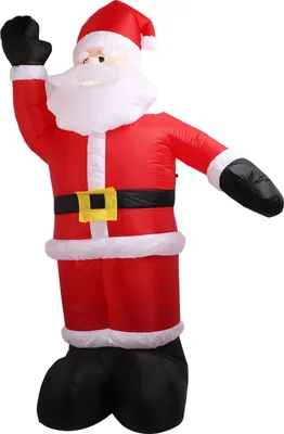 Productafbeelding van 2,4 meter kerstversiering, opblaasbare kerstman, voor buiten, decoratie voor de tuin, geschikt voor kerstfeestjes, binnen, tuin, gazon. EU-stekker, 220V